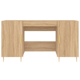 Desk Sonoma Oak 140x50x75 cm Engineered Wood 829535