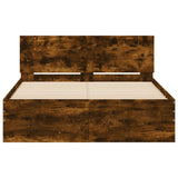 Bed Frame without Mattress Smoked Oak 120x200 cm 3207494