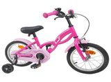 Kids Bike 16 Inches for 4-6 Years Old Dark Pink 42009669