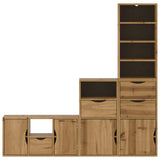 4 Piece TV Units with Storage ODDA Solid Wood Pine 3365380