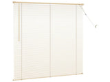 Venetian Blind Light Brown with Pattern 150 x 120 cm 25 mm PVC 42003766