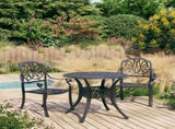 Bistro Set Black Cast aluminium Standard Durable Bistro Set 3070575