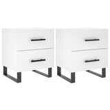 Bedside Cabinets 2 pcs White 40x35x47.5 cm Engineered Wood 827357