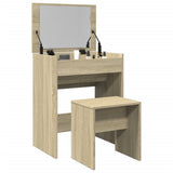 Dressing Table and Stool Sonoma Oak 60x40x113.5 cm 848215