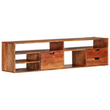 TV Cabinet 140x30x35 cm Solid Acacia Wood 340301