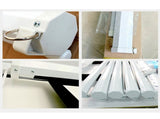 UK Plug, 100 inch 169 Aspect Ratio Manual Self-locking Warp Knitted White Plastic Projection 24596239