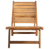 Sun Lounger Teak Teak Wood Large Foldable Sun Lounger 316151