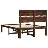 Double Bed Frame with Headboard ROSTOCK Dark Brown 120 x 200 cm 3405482
