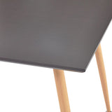 Dining Table Grey and Oak 80.5x80.5x73 cm MDF 248311