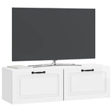 Wall-Mounted TV Cabinet High Gloss White 98 x 31 x 30 cm 899409