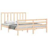 Bed Frame without Mattress 160x200 cm Solid Wood Pine 3193801