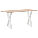 Dining Table Legs 2 pcs White 60x cm Steel 4012721