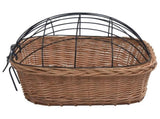 Bike Front Basket with Cover 50x45x35 cm Natural Willow 170902