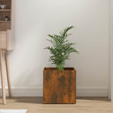 Planter Box Smoked Oak 40x40x40 cm Engineered Wood 820499