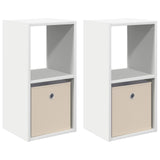 Bedside Table 2 pcs White 30.5 x 27 x 59.5 cm Engineered Wood 8000613