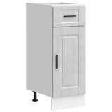 Kitchen Base Cabinet Porto Concrete Grey Engineered Wood 853941