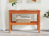 Console Table Wax Brown 80 x 40 x 75 cm Solid Pine Wood 858220
