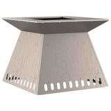 Fire Pit Brown 60 x 60 x 50 cm Weathering Steel 858925
