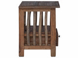 Bedside Table Brown 30 x 30 x 47 cm Solid Reclaim Wood 42012370