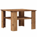 ZNTS Coffee Table Old Wood 60x60x42 cm Engineered Wood 855794