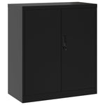 ZNTS File Cabinet Black 79x40x90 cm Steel 339734