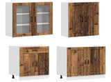 Kitchen Unit PORTO 8 pcs Old Wood Engineered Wood 3438181
