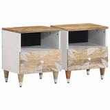 Bedside Cabinets 2 pcs 40x33x46 cm Solid Wood Mango 4018671
