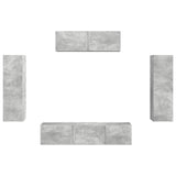 TV Cabinet 5 pcs Concrete Grey 3409171