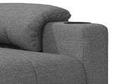 Recliner Chair Light Grey Fabric 348070
