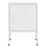 Nightstands 2 pcs White 35x35x51 cm Steel 3095213