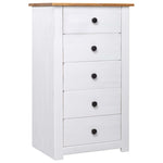 ZNTS Sideboard White 46x40x89 cm Pine Panama Range 282651