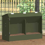 Rabbit Feeder Olive Green 64.5 x 25.5 x 45.5 cm 874595