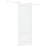 Sliding Door White 78 x 202 cm Solid Pine Wood 3333247