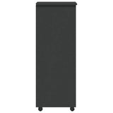 Rolling Cabinet MOSS Grey Solid pine wood, engineered wood, plastic 355896