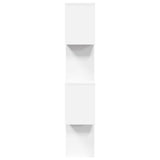 Room Divider Bookcase 4-Tier White 70x24x129 cm Engineered Wood 858102