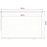 Outdoor Roller Blind 355 cm Blue HDPE 312859