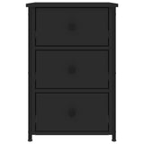Bedside Cabinet Black 40x36x60 cm Engineered Wood 825993