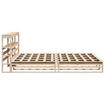 Bed Frame without Mattress 200x200 cm Solid Wood Pine 3306507