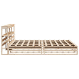 Bed Frame without Mattress 200x200 cm Solid Wood Pine 3306507