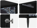 Bedside Cabinet DOKKUM 2 pcs Black Oak 36 x 33 x 51 cm 8007246
