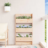 Wall Planter 3-Tier 60x18.5x110 cm Solid Wood Pine 825114