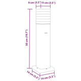 Outdoor Floor Lamp with Outlet Black 50 cm Aluminium 4006405