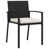 Garden Dining Set 7 pcs Black Powder-Coated Steel 3379251