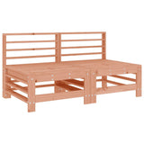 Middle Sofas with Cushions 2 pcs Solid Wood Douglas 825693