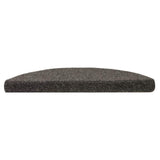 Stair Mats Self-adhesive 20 pcs 56x17x3 cm Anthracite Half Round 3365675