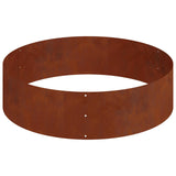 Garden Planter Brown 120 x 120 x 20 cm Weathering Steel 873661