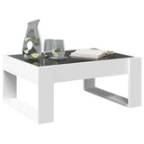 ZNTS Coffee Table with Infinity LED White 70x53x30 cm 847630