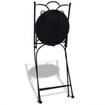 ZNTS Folding Bistro Chairs 2 pcs Ceramic Terracotta 41529