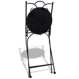 ZNTS Folding Bistro Chairs 2 pcs Ceramic Terracotta 41529