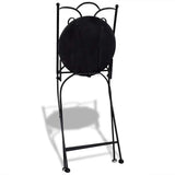 Garden Chair Set of 2 Terracotta Powder-coated iron, Ceramic 41529